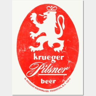 Krueger Pilsner --- Brewery Logo -- Vintage Aesthetic Posters and Art